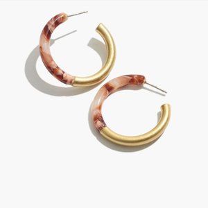 Madewell Small Half Acetate Hoop Earrings